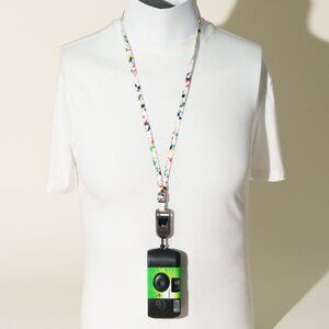 Slim 32" Paint Splash Pattern Camera Neck Strap for Fujifilm Disposable Camera